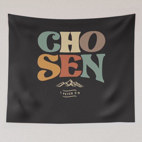 Item preview, Chosen 1 Peter 2:9 Christian Quote designed and sold by cidolopez.