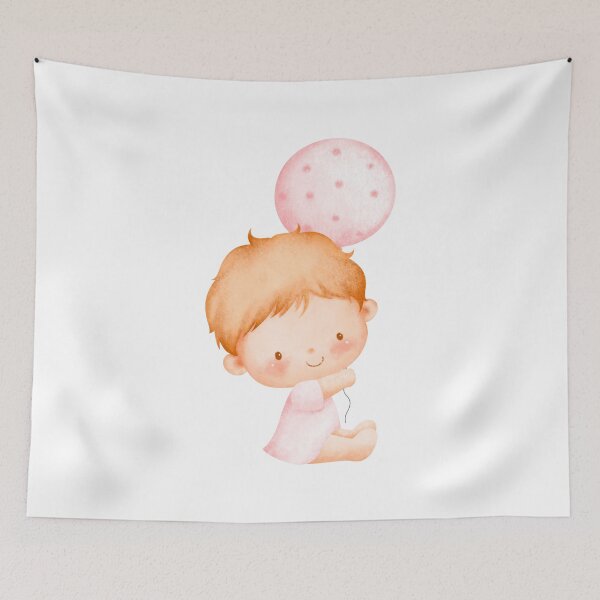 Item preview, Girl, adorable baby FIFI, Watercolors "Welcome to our family" princess. designed and sold by DamiCrea82.