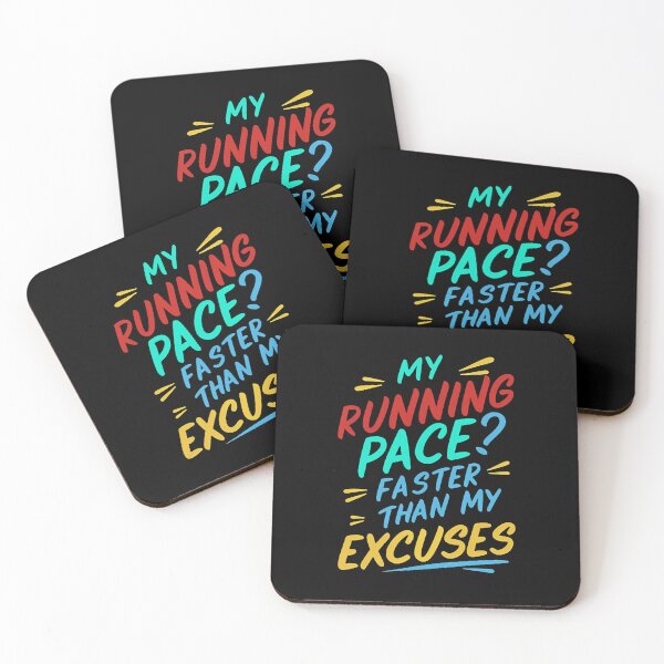 Item preview, My Running Pace? Faster Than My Excuses Runner Joke designed and sold by DomTeesHaven.