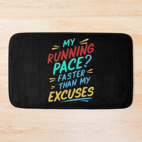 Item preview, My Running Pace? Faster Than My Excuses Runner Joke designed and sold by DomTeesHaven.