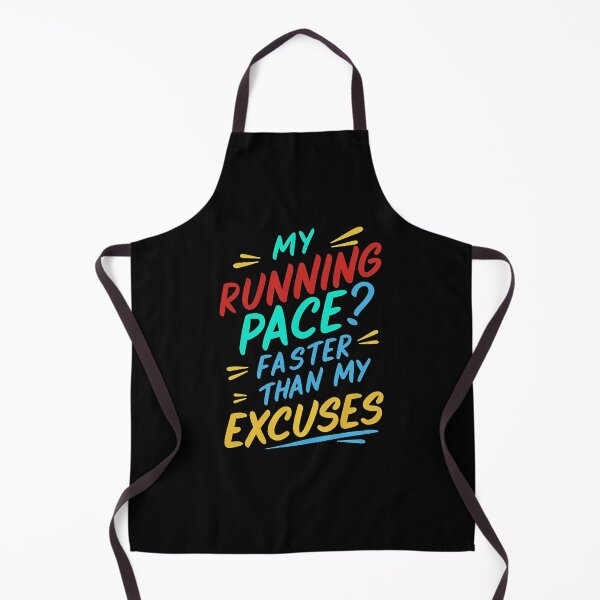 Item preview, My Running Pace? Faster Than My Excuses Runner Joke designed and sold by DomTeesHaven.
