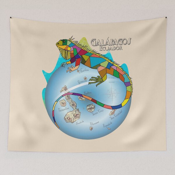 Item preview, Galapagos marine iguana in colors designed and sold by leeloolook.