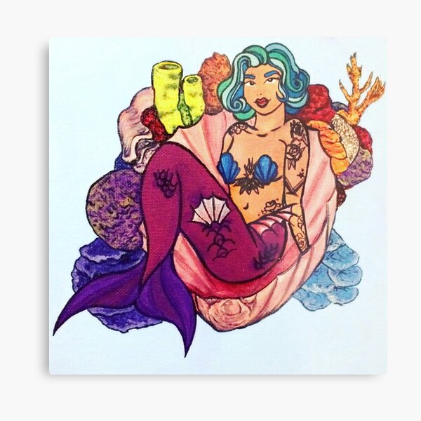 Blue Merbabe Metal Print