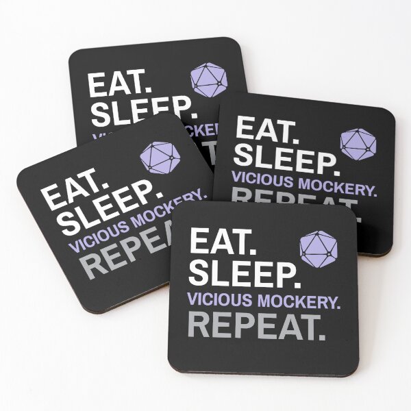 Item preview, D&D Bard Vicious Mockery - Eat Sleep Repeat designed and sold by sunburstrpg.