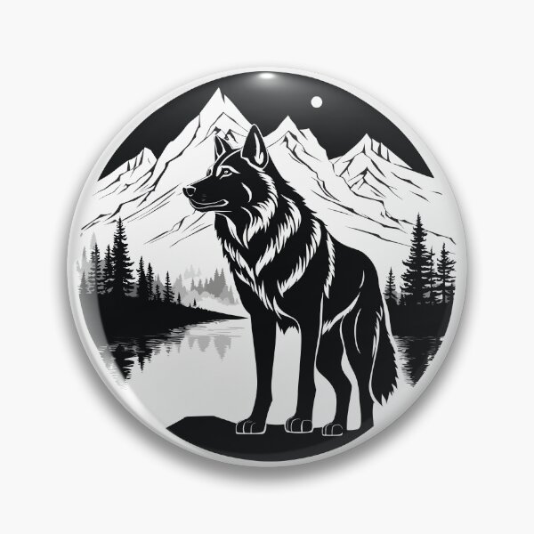 Item preview, Gorgeous mountain forest wolf designed and sold by luisalfonso1989.