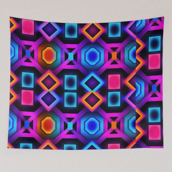 Item preview, Vibrant geometric shapes designed and sold by ShopMaxiDesigns.