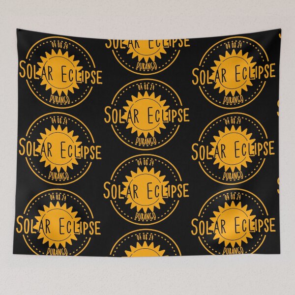 Item preview, Durango 040824 Total Solar Eclipse 2024 - orange yellow designed and sold by EmeraldeaArt.