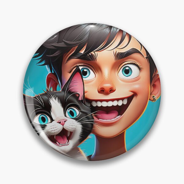 Item preview, Crazy Boy's Cat - 2 designed and sold by cyberartstudiox.