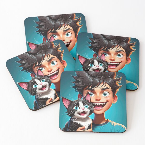 Item preview, Crazy Boy's Cat - 2 designed and sold by cyberartstudiox.
