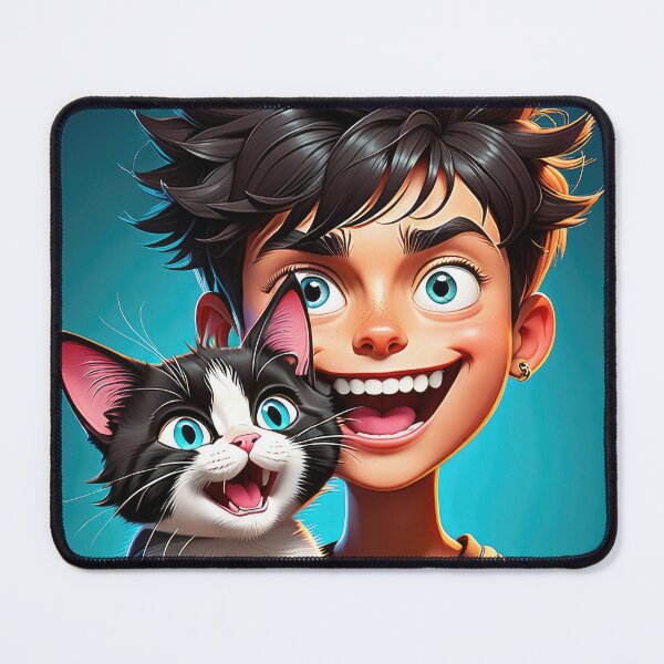 Item preview, Crazy Boy's Cat - 2 designed and sold by cyberartstudiox.