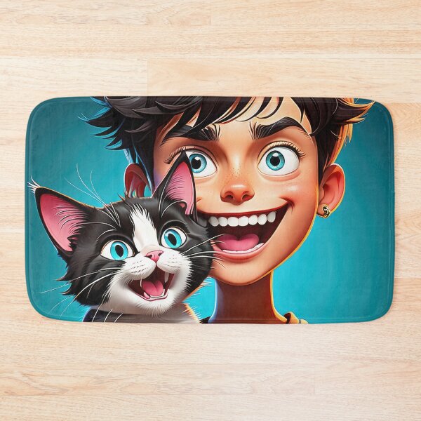 Item preview, Crazy Boy's Cat - 2 designed and sold by cyberartstudiox.