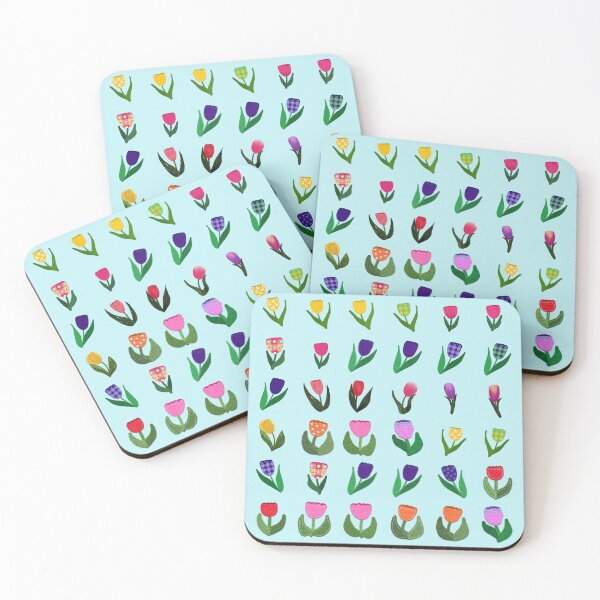 Item preview, Felt Look Tulips Spring Flowers Whimsical and Cute designed and sold by CheriesArt.