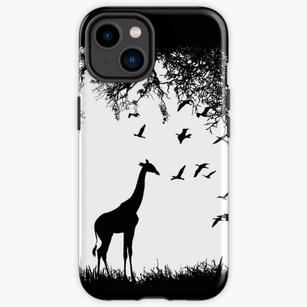 Giraffe & Landscape iPhone Tough Case