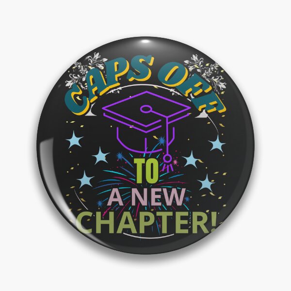 Item preview, Caps off to a new chapter: High School Graduation Celebration in Vibrant Colors designed and sold by SplashTastic.