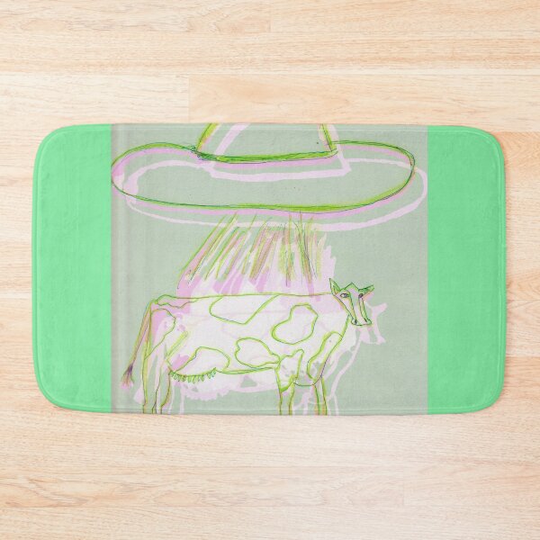 Item preview, Cow Abducted by UFO Pop Art designed and sold by Endearing Evil Art.