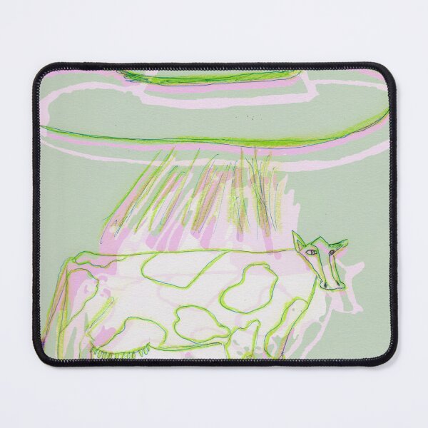 Item preview, Cow Abducted by UFO Pop Art designed and sold by Endearing Evil Art.