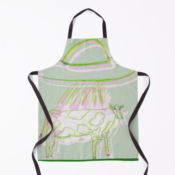 Item preview, Cow Abducted by UFO Pop Art designed and sold by Endearing Evil Art.