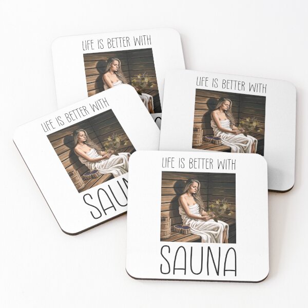 Item preview, Life is better with sauna designed and sold by SOUDESIGN-vibe.