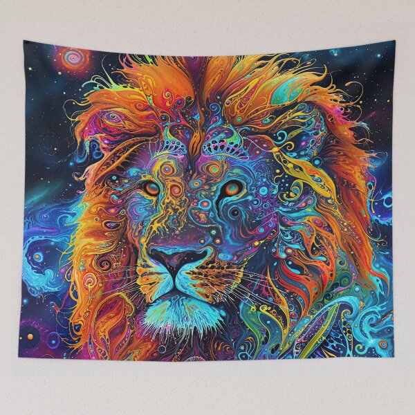 Item preview, Cosmic Visionary Lion designed and sold by wumples.