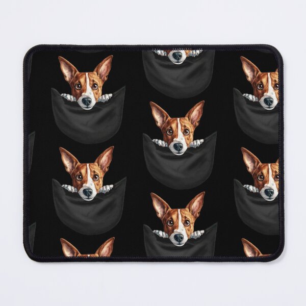 Item preview, Dog in a Pocket Cute Basenji Poppy designed and sold by LovelyHappyGift.