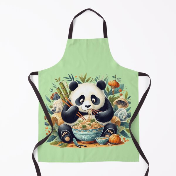 Item preview, PANDA EATING NOODLE / RAMEN designed and sold by KoalaArtStudio.
