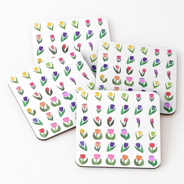 Item preview, Felt Style Tulips Spring Flowers Whimsical and Cute designed and sold by CheriesArt.