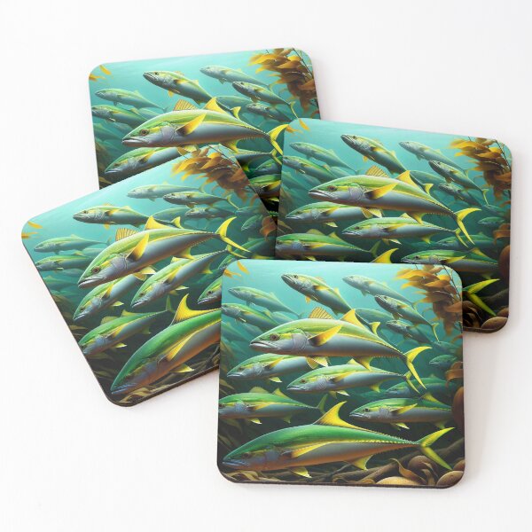 Item preview, Channel Islands Anacapa Yellowtail in a Kelp Forest designed and sold by HippieFarms11.