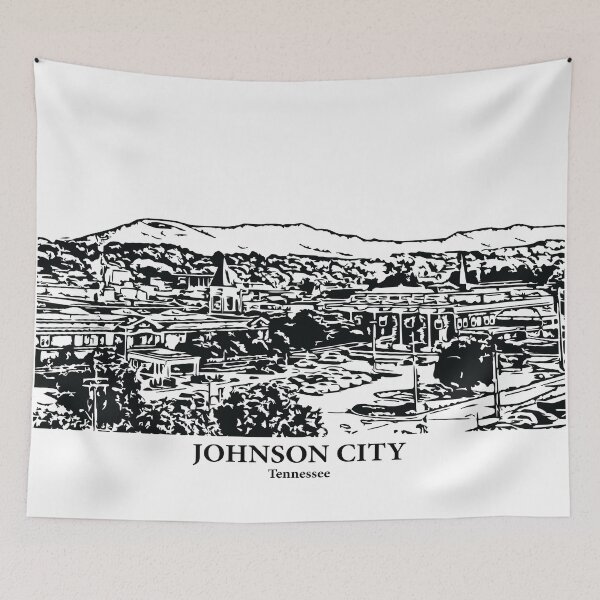 Artikelvorschau, Johnson City – Tennessee entworfen und verkauft von Lakeric Cityscapes.