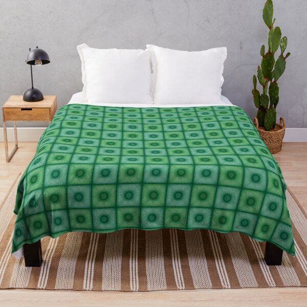 Item preview, Chess pattern from "Pouf" tiles the color of eucalyptus and madang designed and sold by Cherevan.