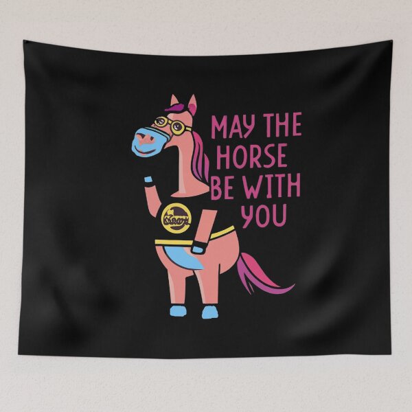 Item preview, Funny May the Horse be with You Pun designed and sold by Nature's Fancy.