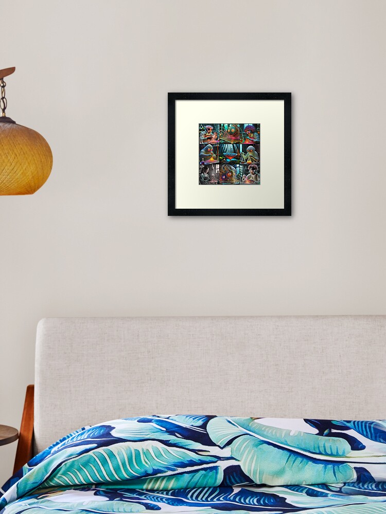 Thumbnail 2 of 7, Framed Art Print, REBIRTH-G-000 designed and sold by philjarry.