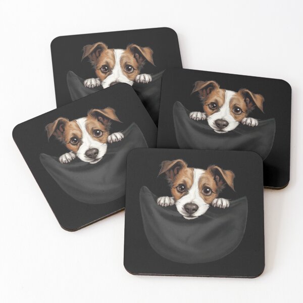 Item preview, Dog in a Pocket Cute Jack Russell Terrier Puppy designed and sold by LovelyHappyGift.