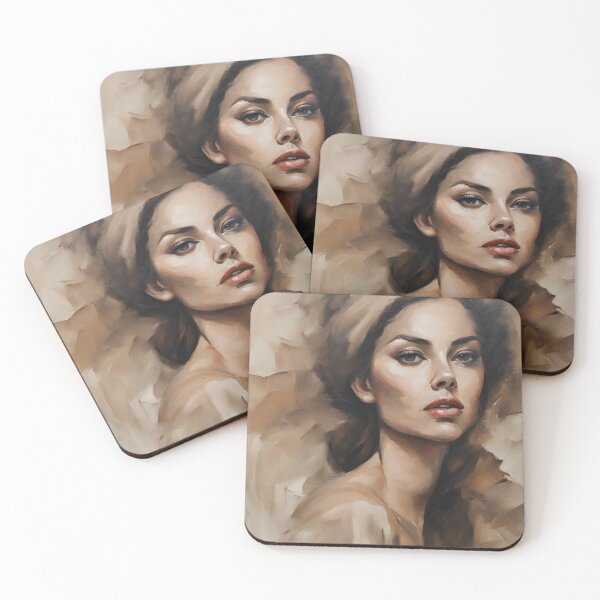 Item preview, Dune Watercolor Portraits: Contemporary Female Art designed and sold by BPMagic.