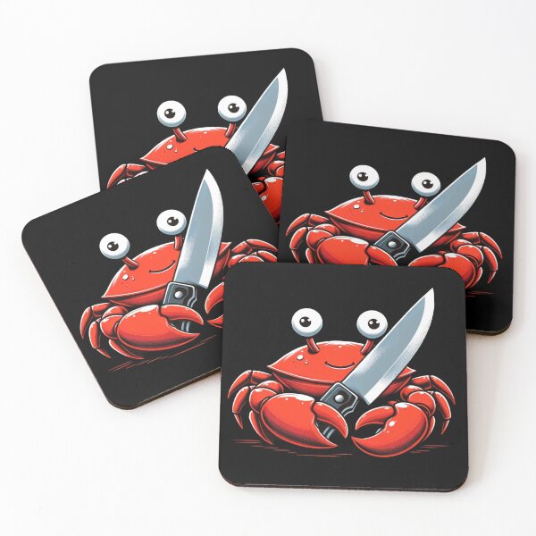 Item preview, Crab Knife: Unique Design for T-Shirt Print designed and sold by Gatsbird Design.