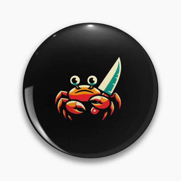 Item preview, Crab Knife - Unique Design for T-Shirt Printing designed and sold by Gatsbird Design.