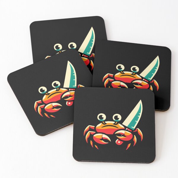 Item preview, Crab Knife - Unique Design for T-Shirt Printing designed and sold by Gatsbird Design.