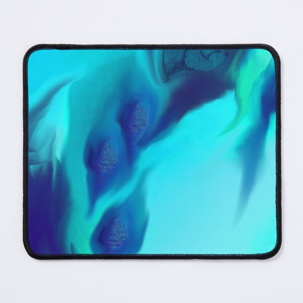 Item preview, abstract untitled cyan and blue aquatic world designed and sold by Gabriel BOCQUAIRE.