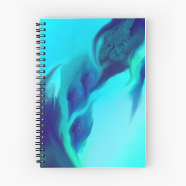 Item preview, abstract untitled cyan and blue aquatic world designed and sold by Gabriel BOCQUAIRE.