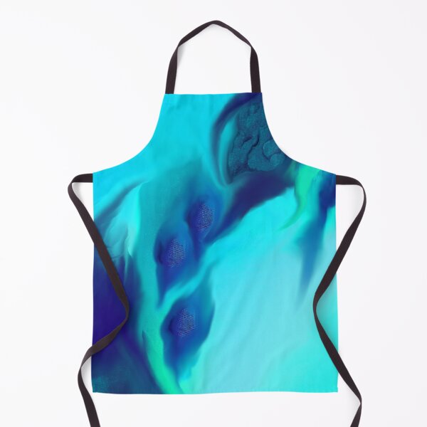 Item preview, abstract untitled cyan and blue aquatic world designed and sold by Gabriel BOCQUAIRE.