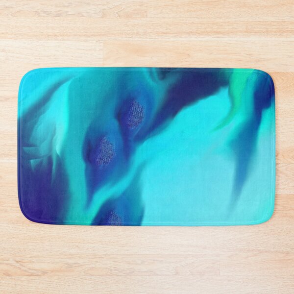 Item preview, abstract untitled cyan and blue aquatic world designed and sold by Gabriel BOCQUAIRE.