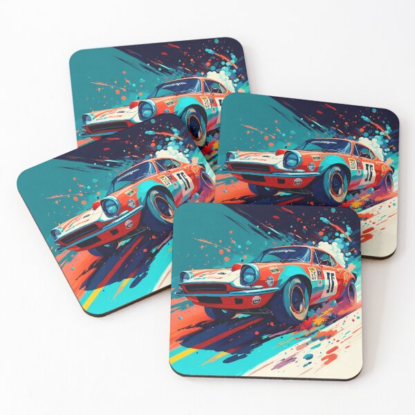 Item preview, Classic Sports Car Shredding The Road designed and sold by Ink Art Design.