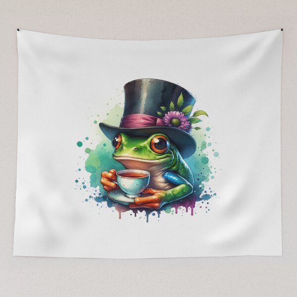 Item preview, Fancy Frog in a Top hat designed and sold by DeenaSuzanne.