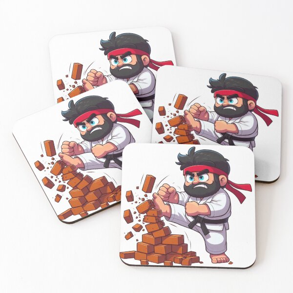 Item preview, Warrior Karata Fighter Kata White GI Breaking Bricks  designed and sold by Martial-Art-23.