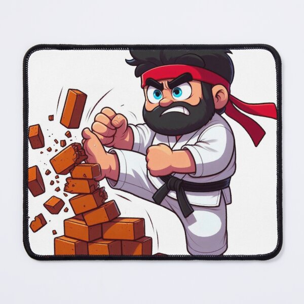Item preview, Warrior Karata Fighter Kata White GI Breaking Bricks designed and sold by Martial-Art-23.