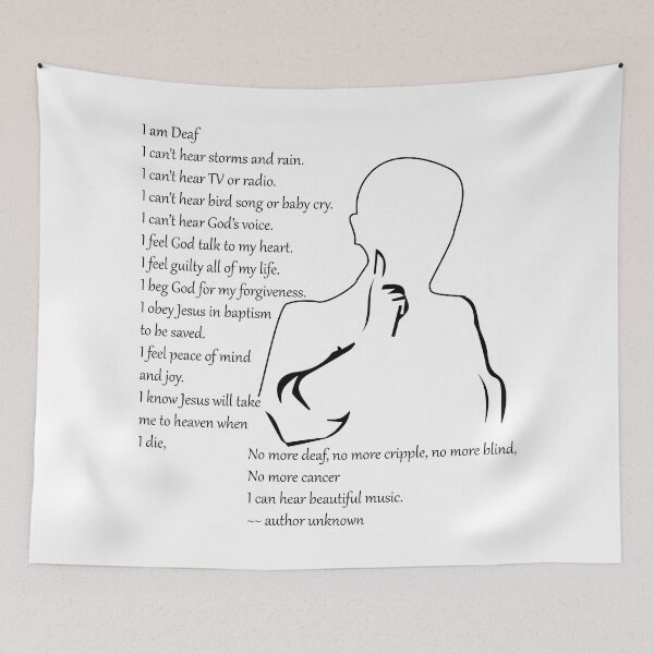 Item preview, ASL I am Deaf - poetry designed and sold by Wynnel.