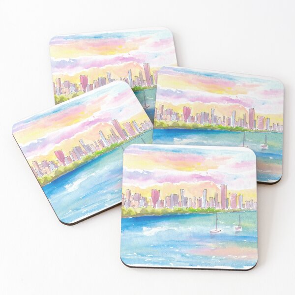 Item preview, Chicago Astonishing Skyline Scene with Lake Michigan   designed and sold by artshop77.