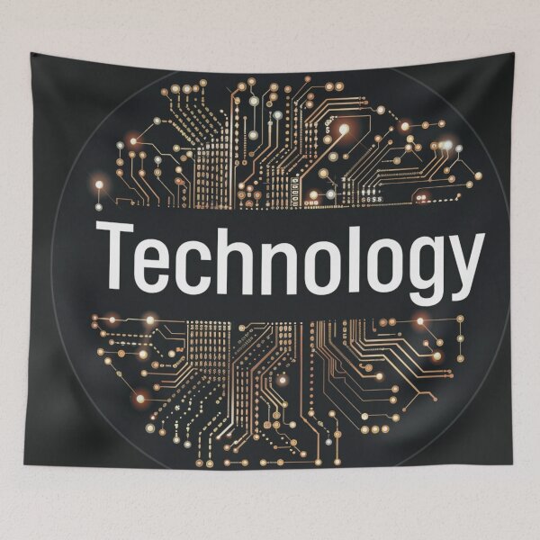 Item preview, Futuristic Technology Symbol with Modern Typography designed and sold by Ace Apparel  Attire.