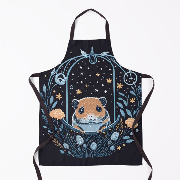 Item preview, cute little hamster in flower basket designed and sold by Mystic-Gallery.