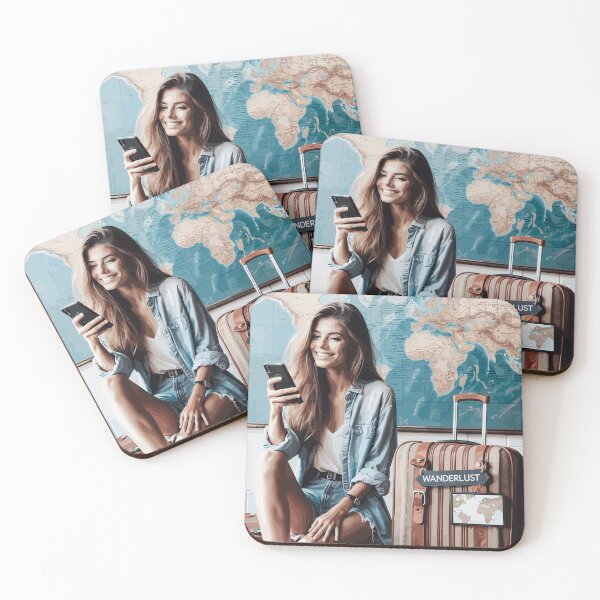 Item preview, Beautiful woman on trip designed and sold by TaruHonu.