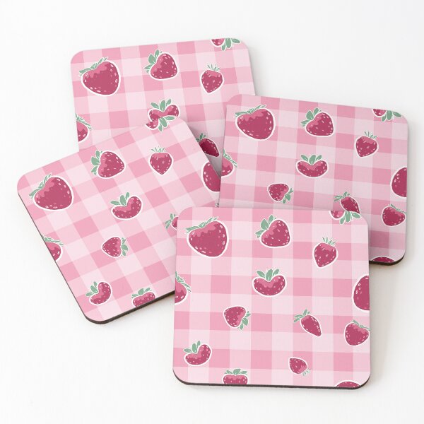Item preview, Strawberry Picnic on Pink Gingham designed and sold by KarenEHaley.